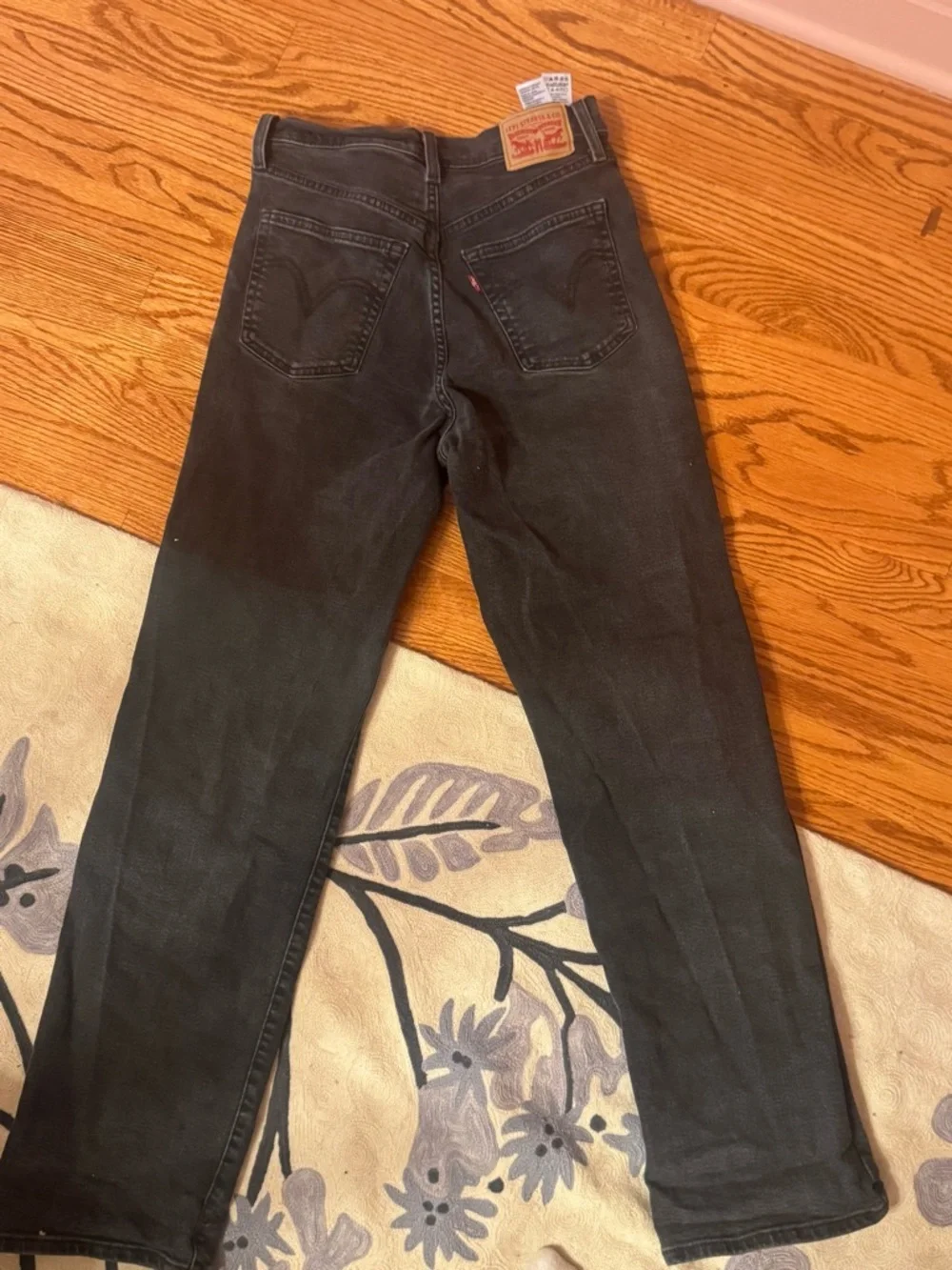 Levi's Women's Wide Leg Jeans - Black - Picture 4 of 6